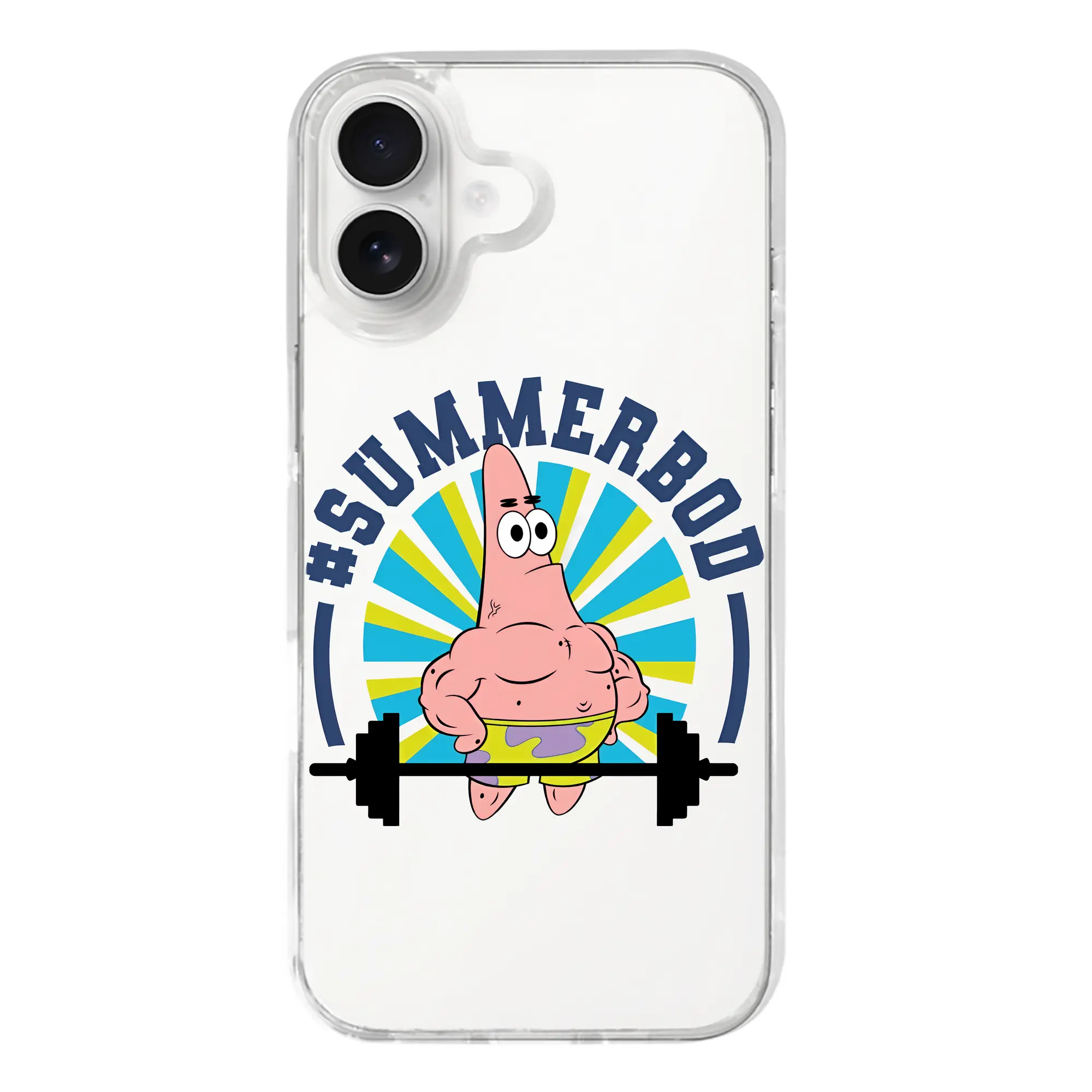 スポンジボブ グッズ パトリック・スター - iPhone 17シリーズ 透明スマホケース – 薄型・耐衝撃・精密フィット保護カバー